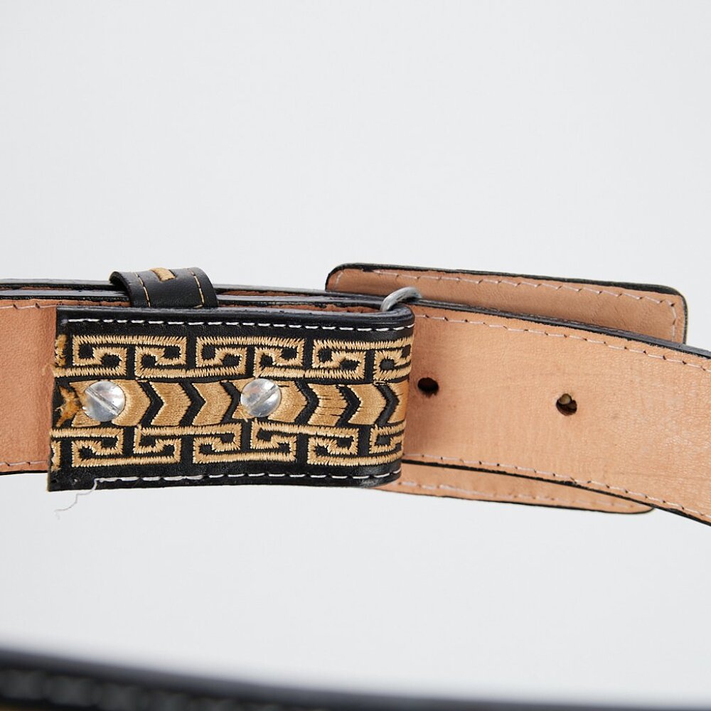 Men’s Western Cowboy Belt Men’s 30 Embroidered Cinto vaquero bordado - Picture 3 of 3